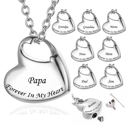 Heart Keepsake Urn Necklace