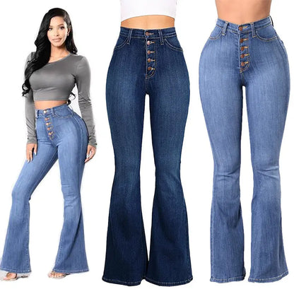Damen Flare-Jeans aus Denim