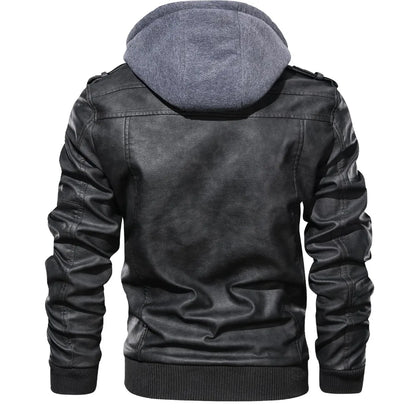 VVS Salvatore Hooded Leather Jacket