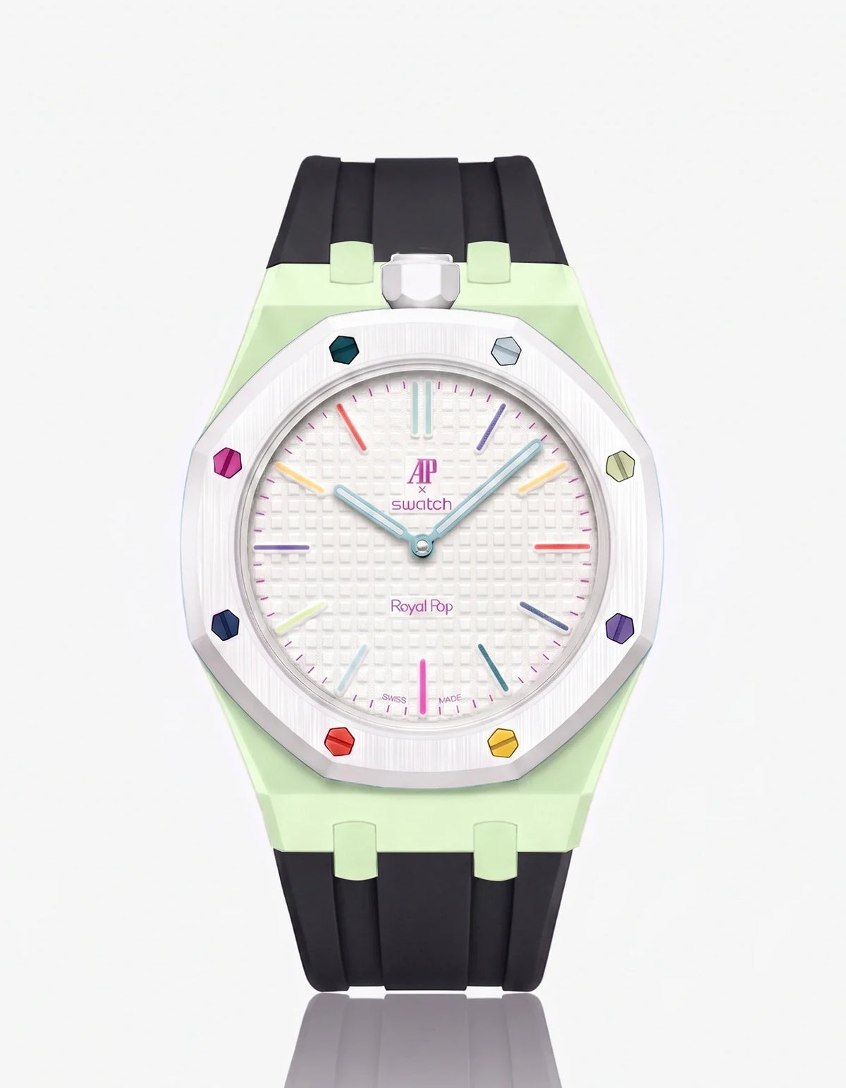 combo::mint::rubber-strap-for-ap-x-swatch-royal-pop-black