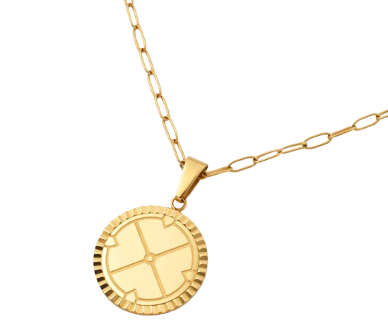 Engravable Compass Necklace