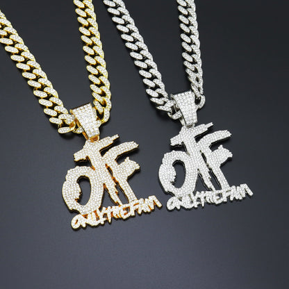 Κοσμήματα VVS Lil Durk OTF "μόνο η οικογένεια" Replica Cuban Chain