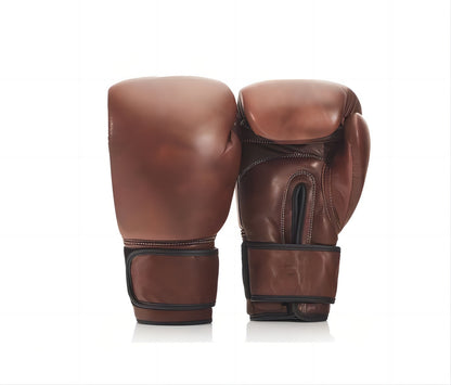 Retro Vintage Brown Leather Boxing Gloves