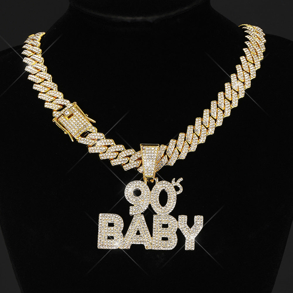 90's BABY Pendant Cuban Chain