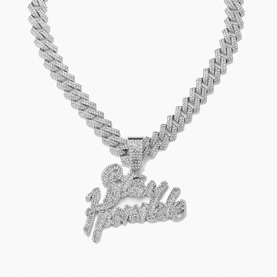 STAY HUMBLE Pendant + Cuban Chain