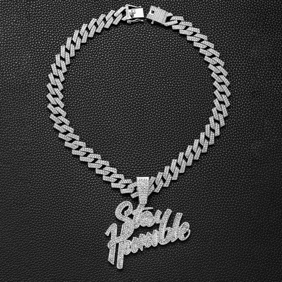 STAY HUMBLE Pendant + Cuban Chain