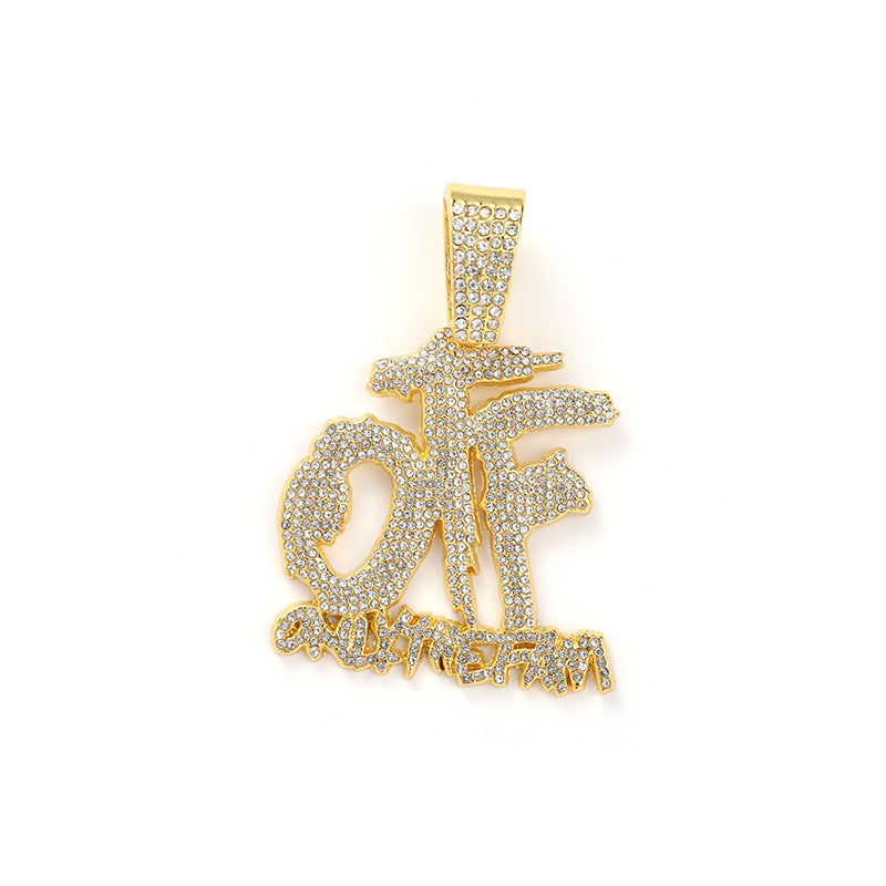 Κοσμήματα VVS Lil Durk OTF "μόνο η οικογένεια" Replica Cuban Chain