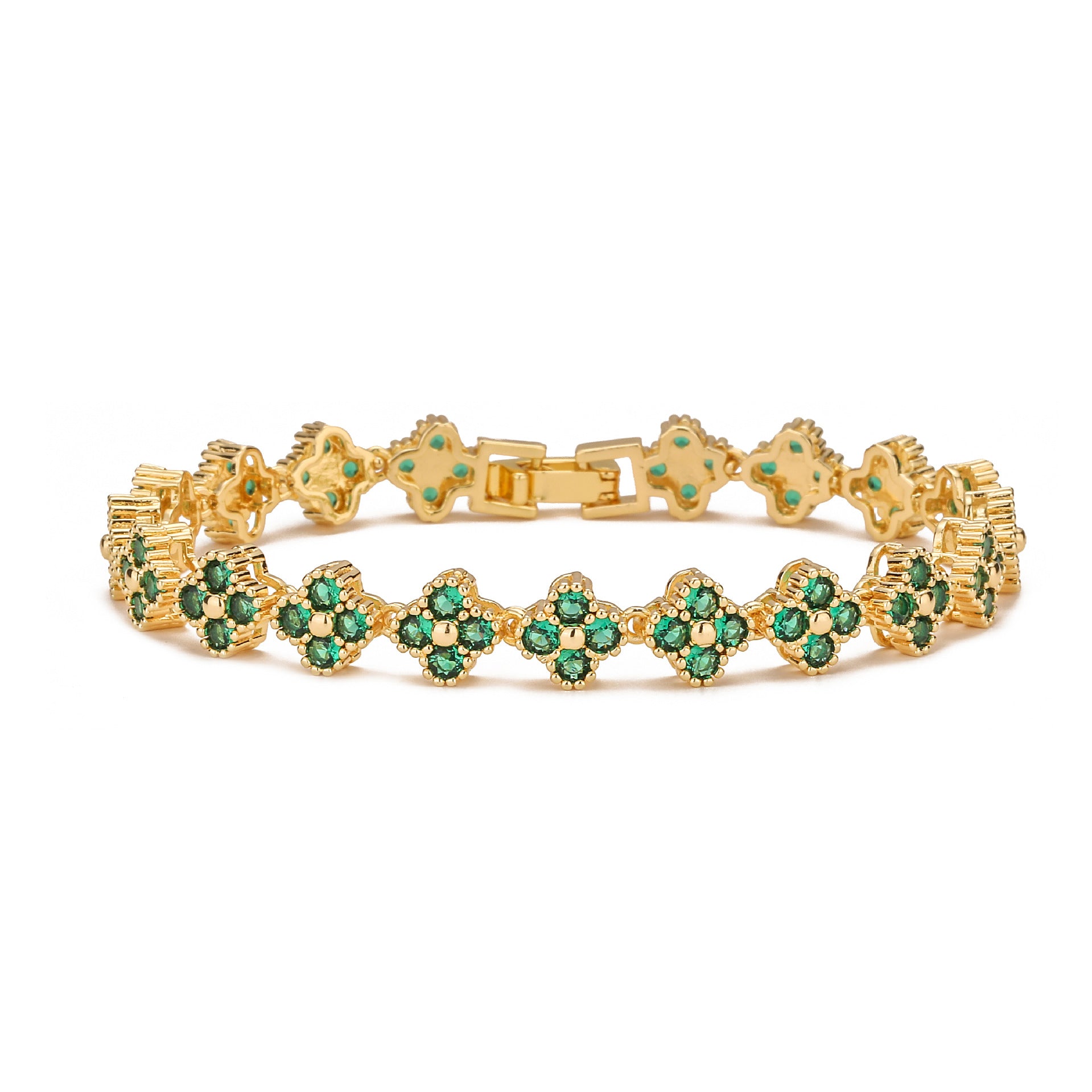 4 Leaf Clover Tennis Bracelet