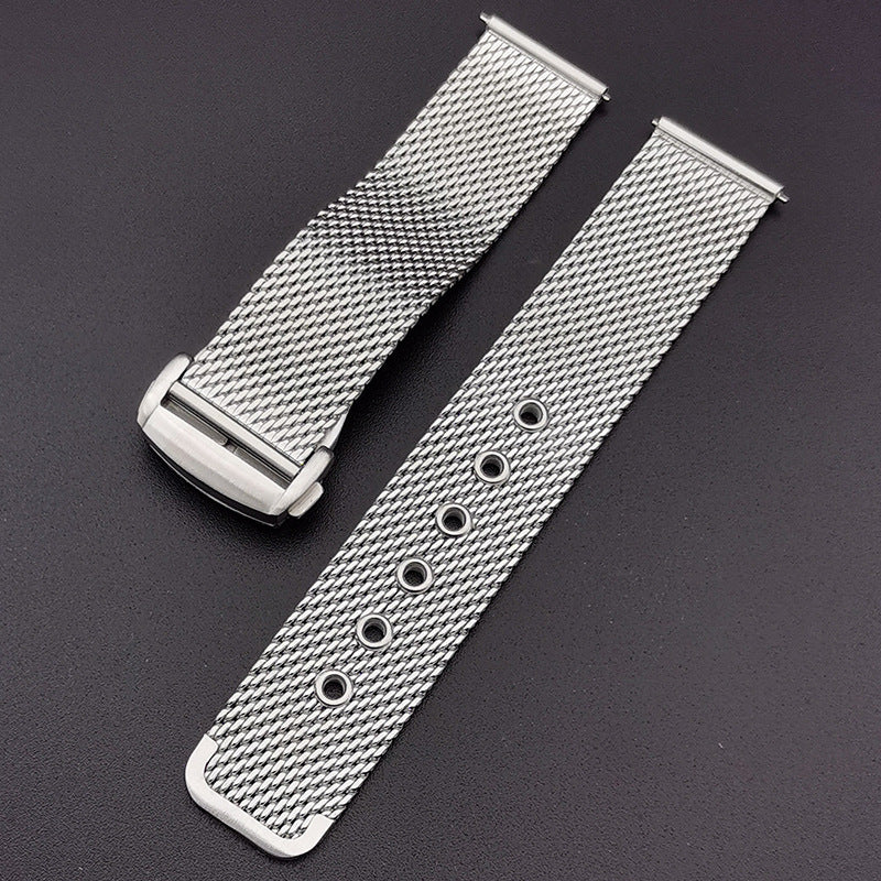 Omega Seamaster James Bond 007 Stainless Steel Brushed Mesh Strap