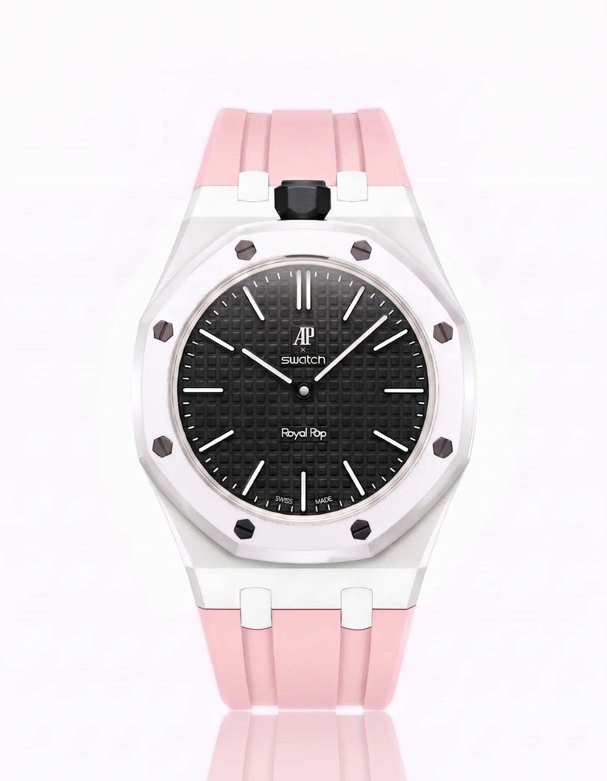combo::white::rubber-strap-for-ap-x-swatch-royal-pop-pink