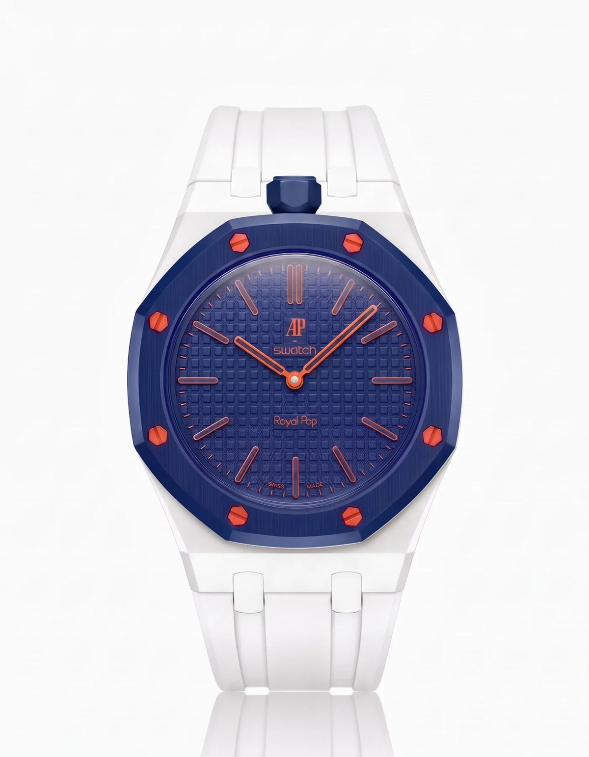 combo::white::rubber-strap-for-ap-x-swatch-royal-pop-white