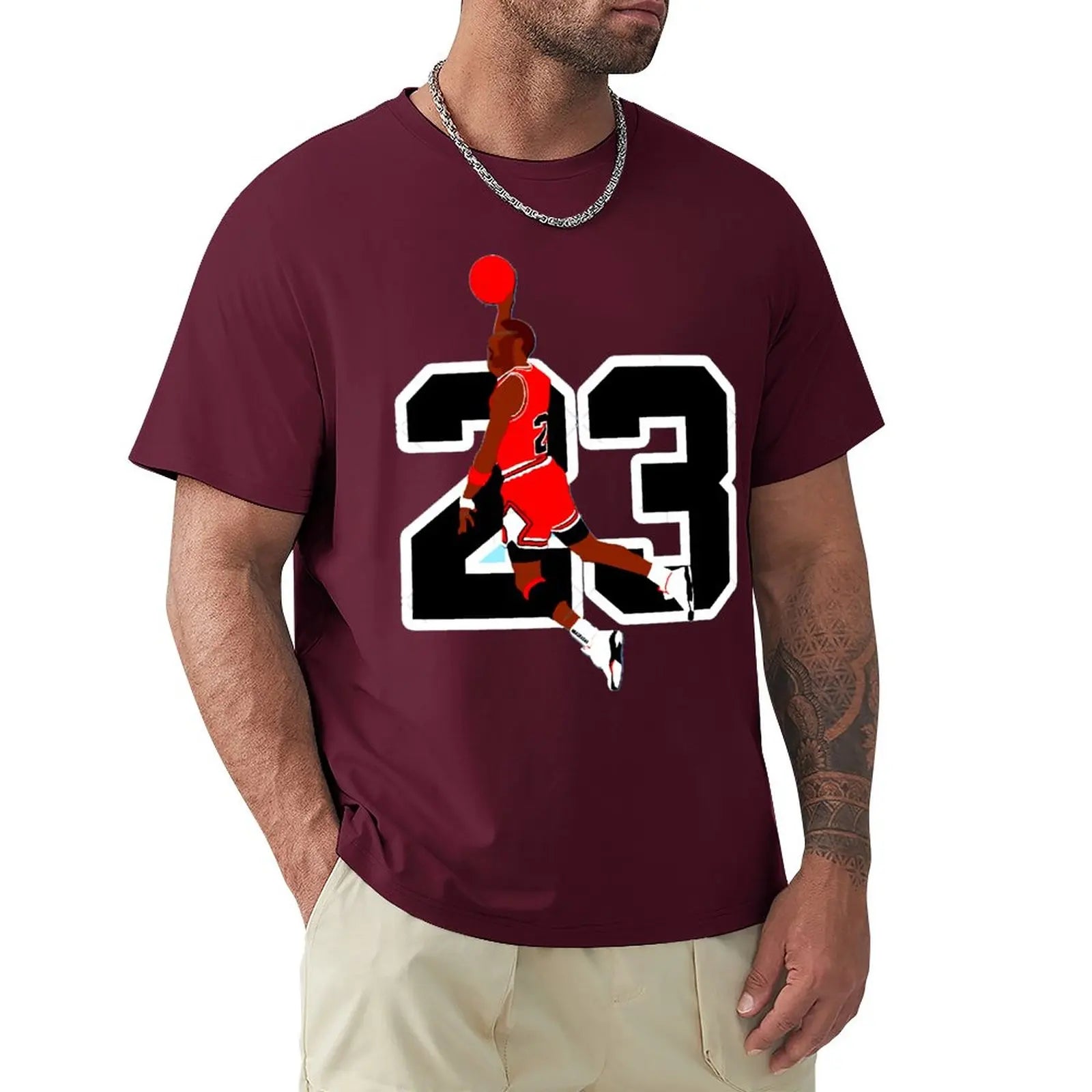 Basketball Star Michael Jordan 23 Graphic T-Shirt