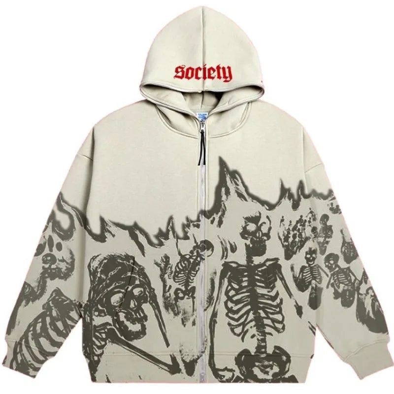 Skeleton Vintage Hoodie