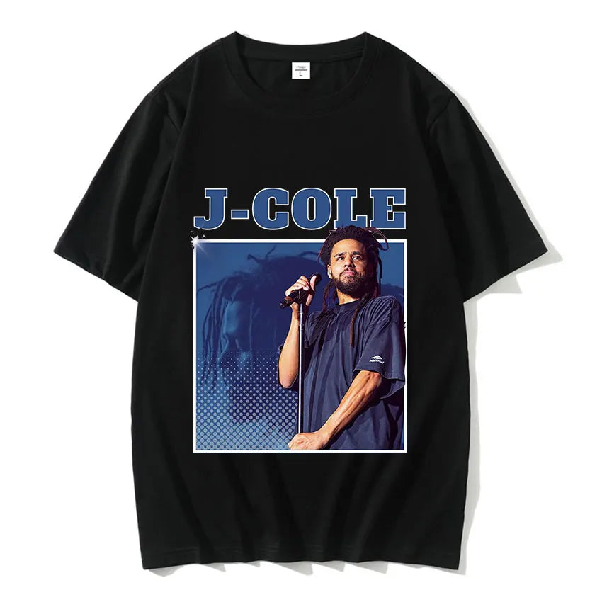 New J. Cole Rapper Vintage Graphic T-Shirt