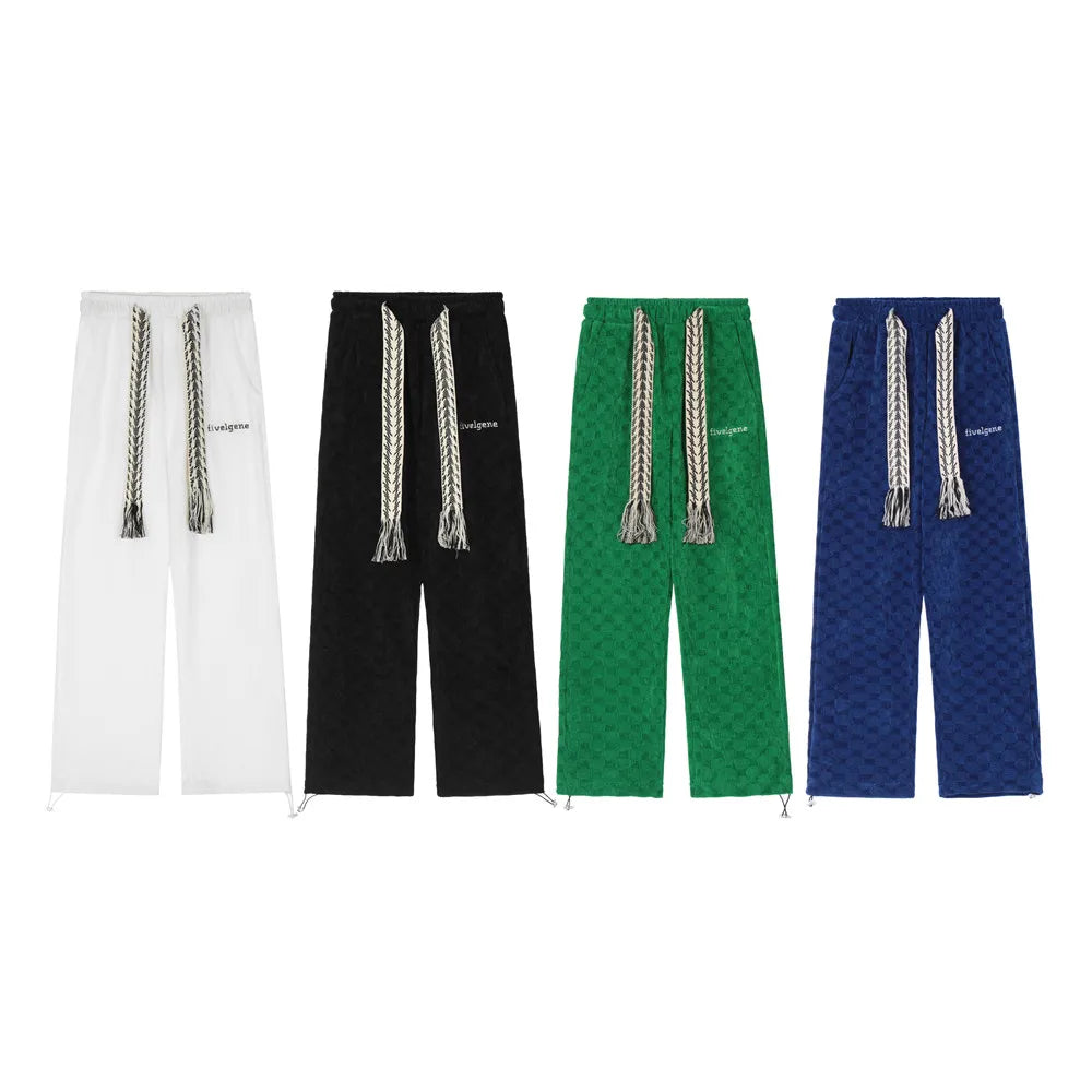 High Waist Straight Loose Wide Leg Pants