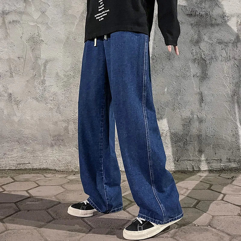 High Street Straight Loose Wide Leg Baggy Jeans