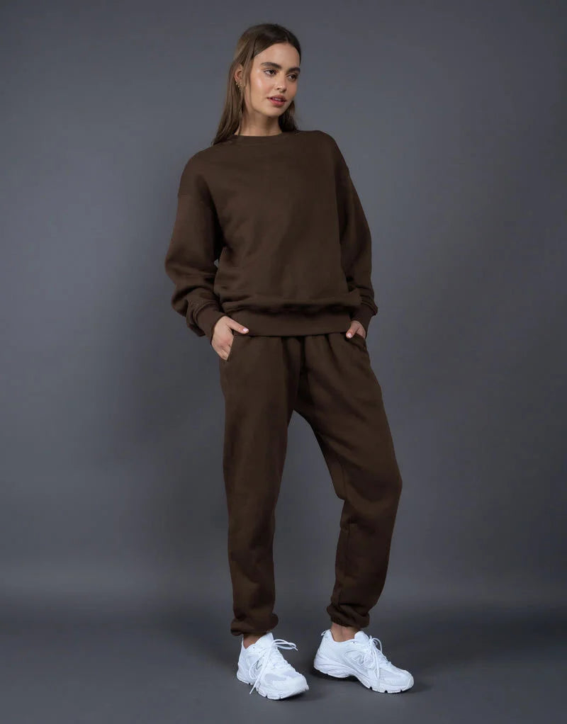 Comfy Sweatshirt & Sweatpants Two Piece Set