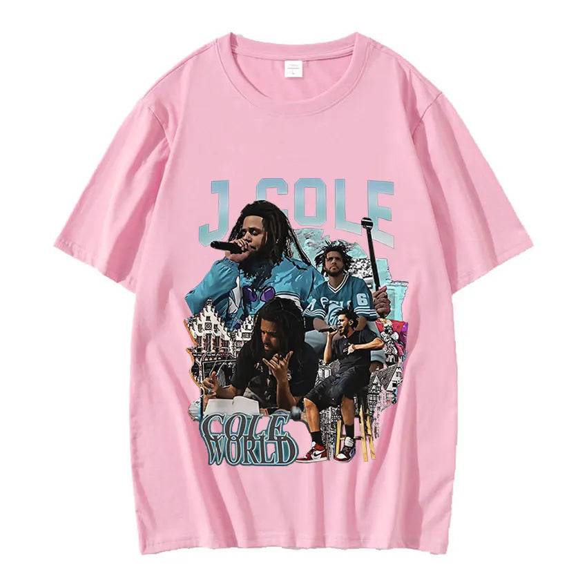 New J. Cole Rapper Vintage Graphic T-Shirt