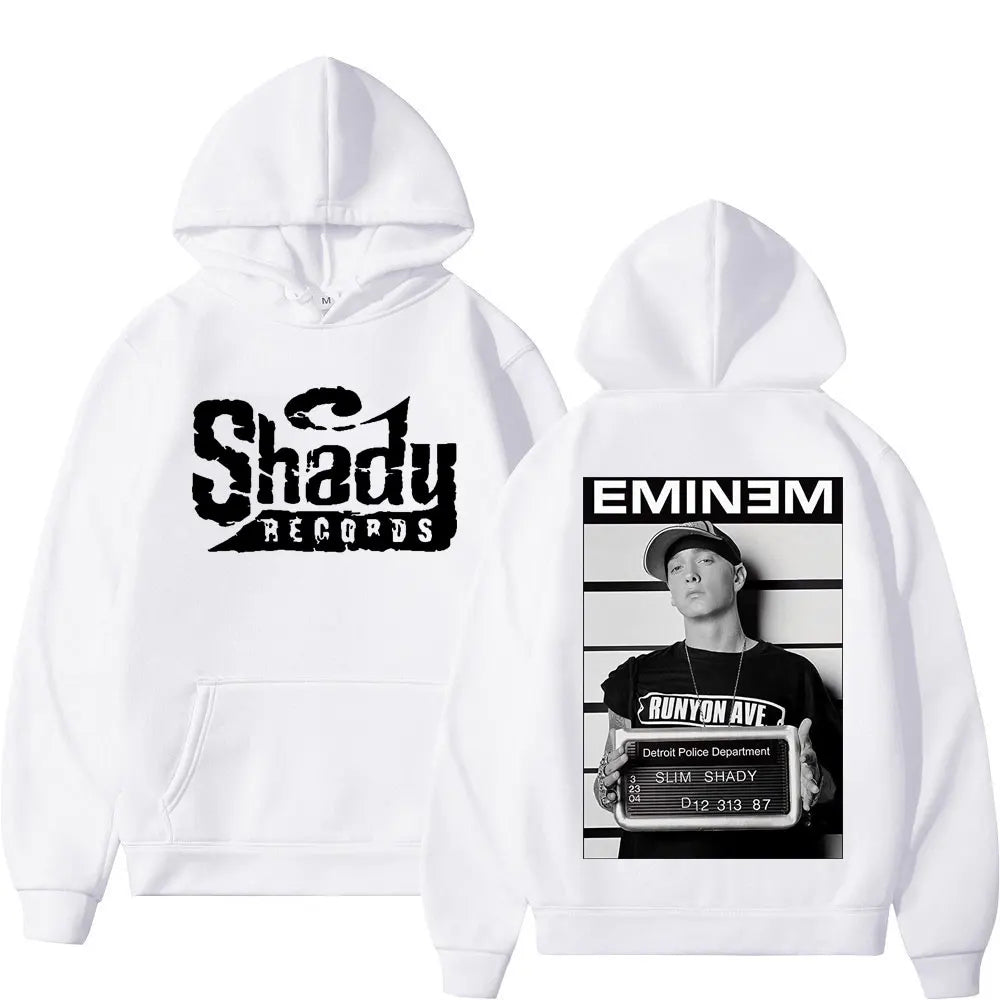 Eminem Double Sided Shady Records Graphic Hoodies