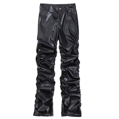 VVS Leather Stacked Pants