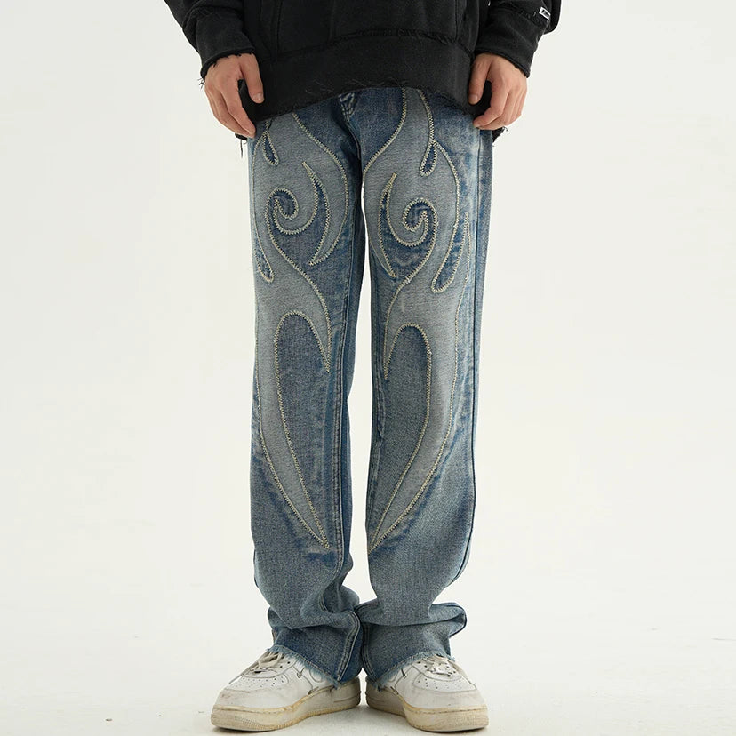 VVS Retro Straight Casual Jeans