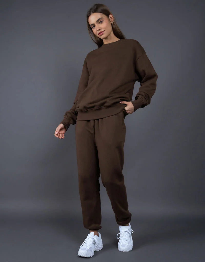 Comfy Sweatshirt & Sweatpants Two Piece Set