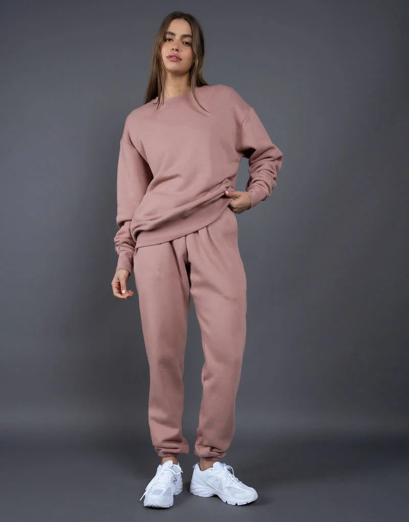 Comfy Sweatshirt & Sweatpants Two Piece Set