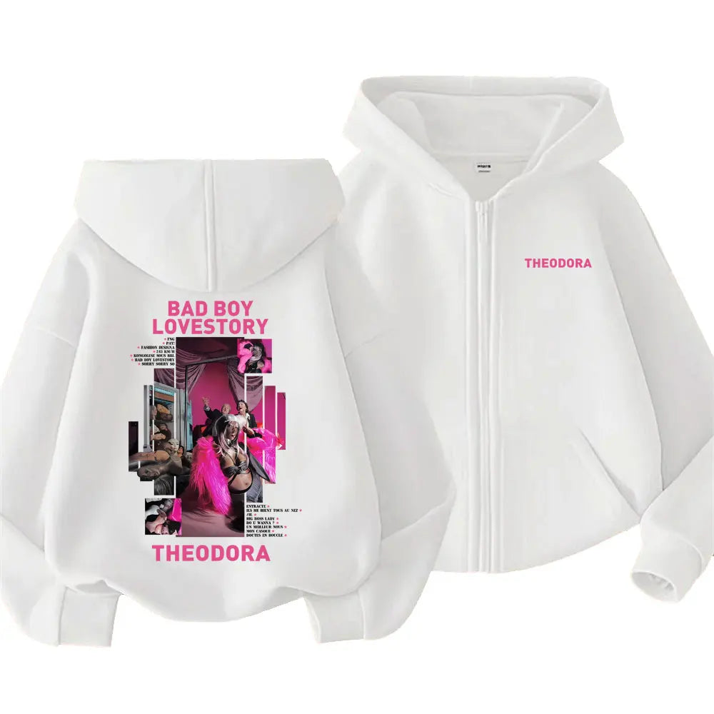 Theodora Bad Boy Lovestory Zip up Hoodie