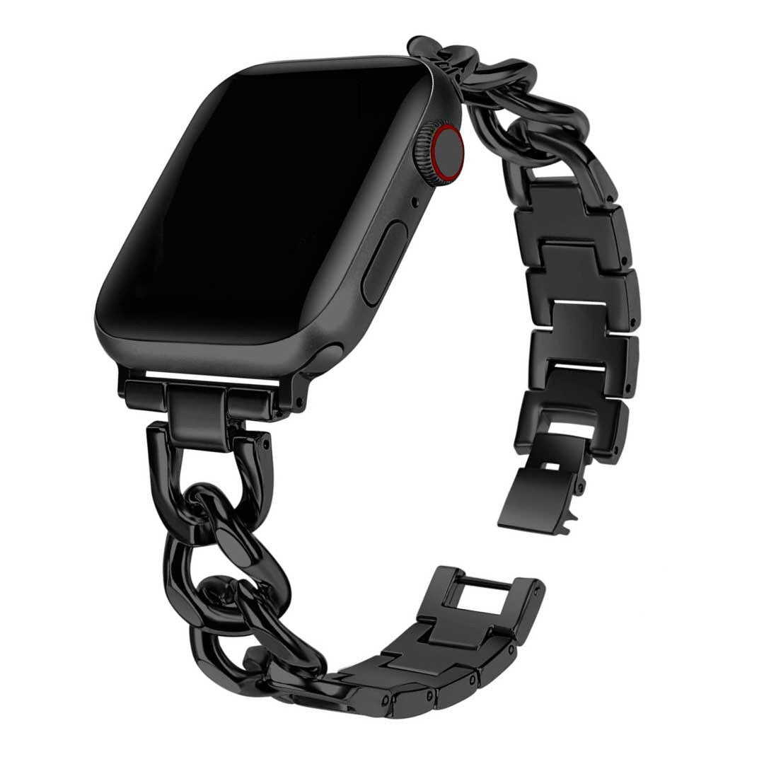 Armband für Apple Watch mit kubanischem Gliederarmband