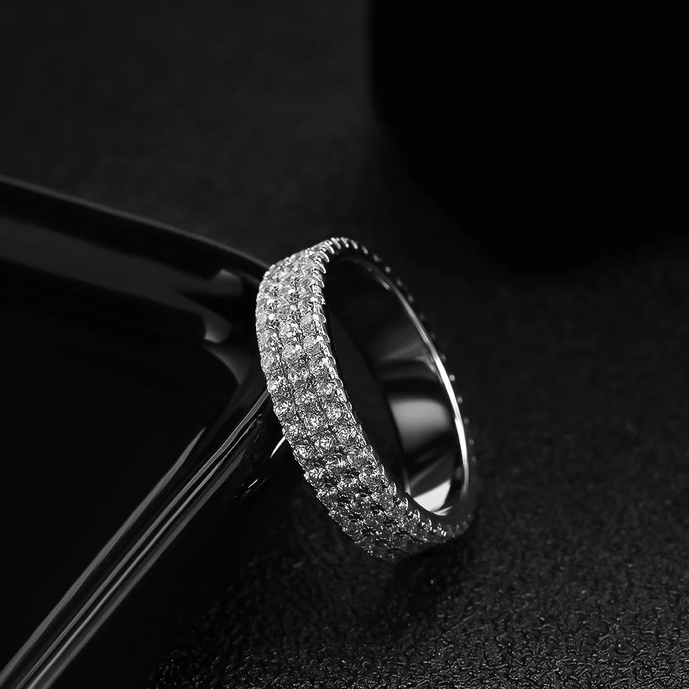 Ignis 925 Sterling Silber Moissanit Ring