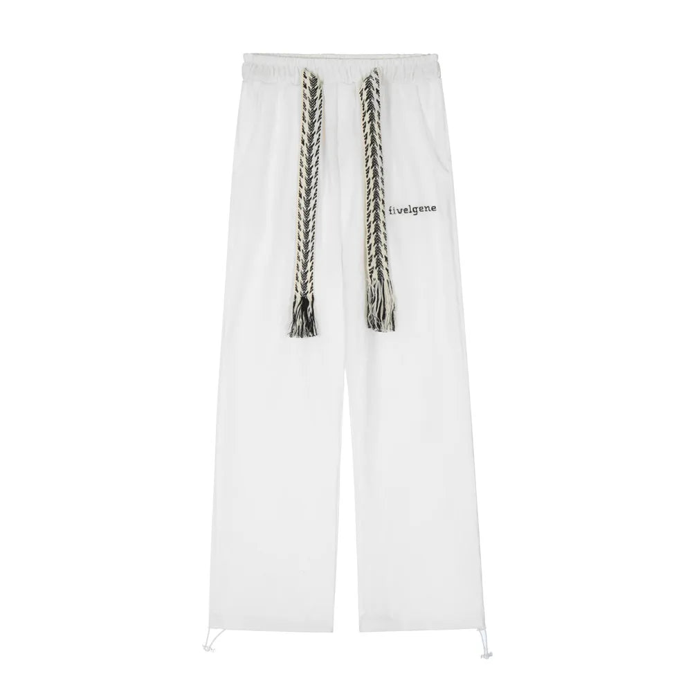 High Waist Straight Loose Wide Leg Pants