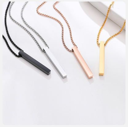 VVS Jewelry 5mm Men's Minimalist Box Pendant Chain