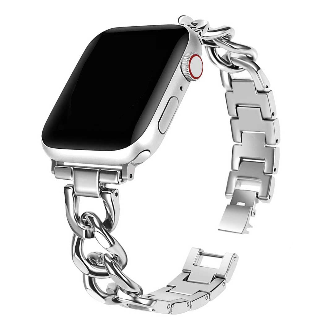 Armband für Apple Watch mit kubanischem Gliederarmband