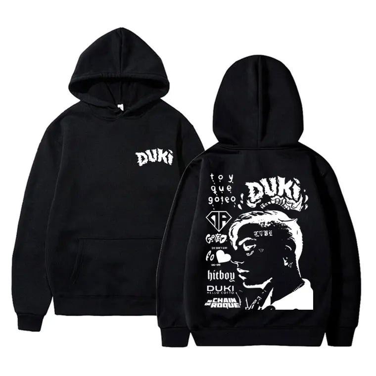 Duki Merch Graphic Hoodie