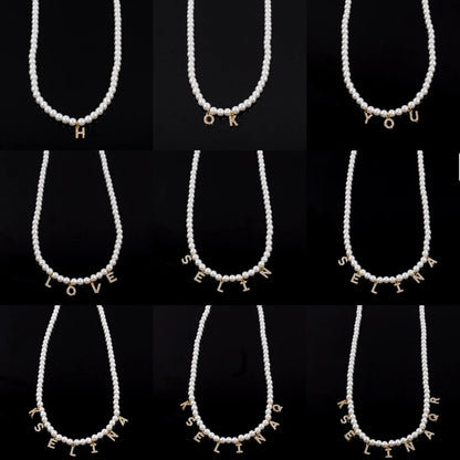 VVS Custom Name Pearl Necklace