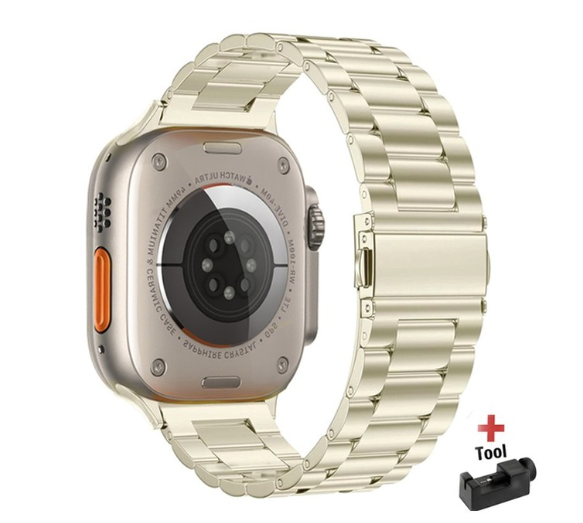 Armband für Apple Watch mit kubanischem Gliederarmband