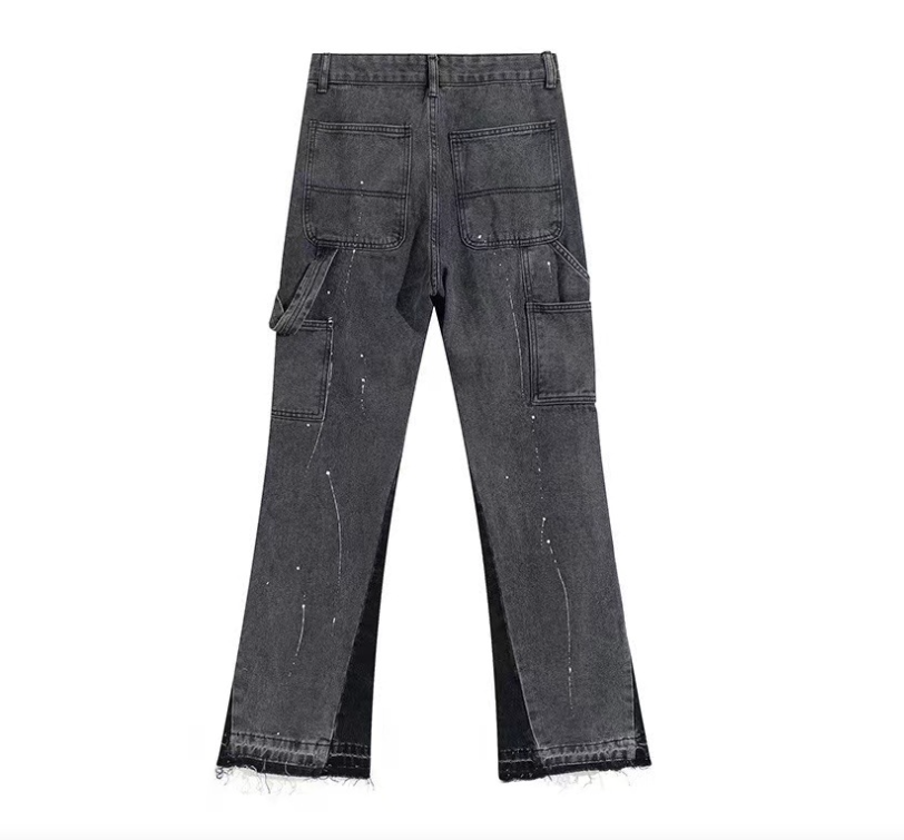 Ink Splash Straight Leg Jeans