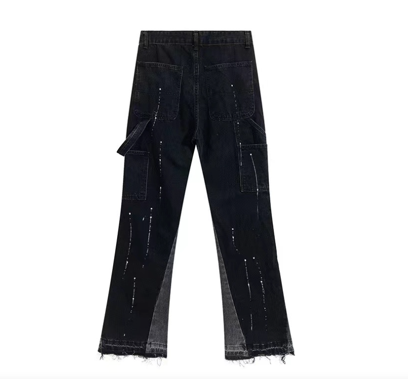 Ink Splash Straight Leg Jeans