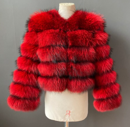 Faux Fur Bubble Coat