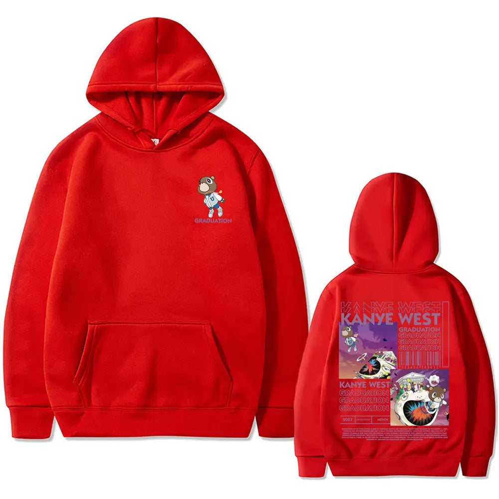 Kanye West Graduation Bear Graphic Hoodie