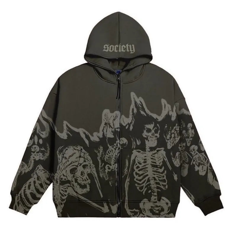 Skeleton Vintage Hoodie