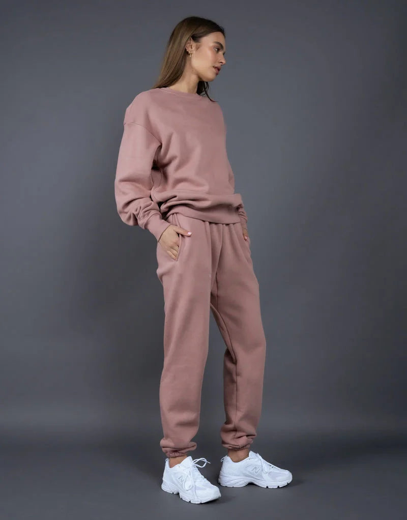 Comfy Sweatshirt & Sweatpants Two Piece Set