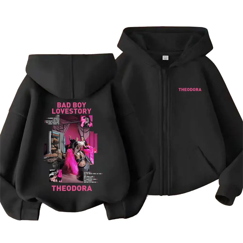 Theodora Bad Boy Lovestory Zip up Hoodie
