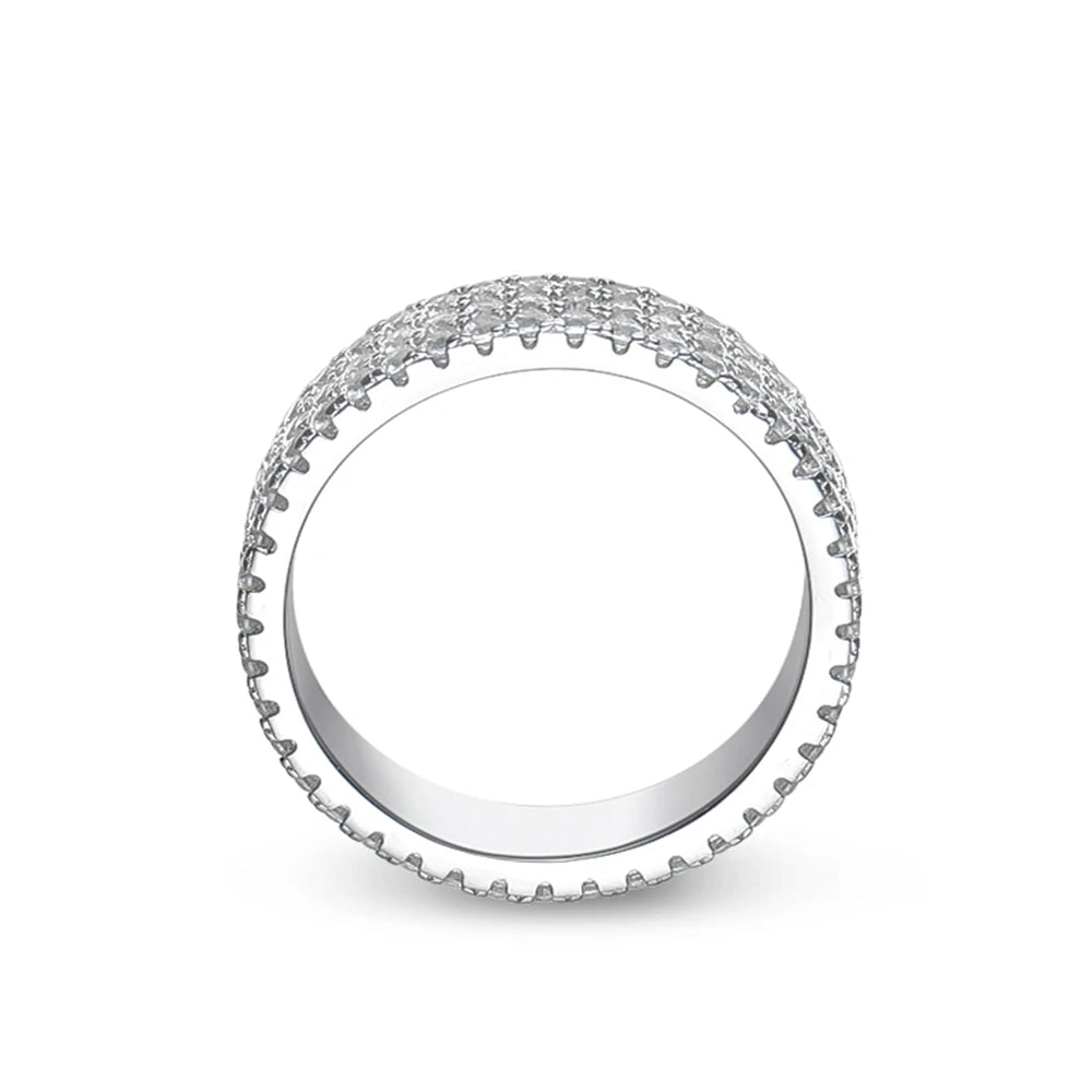 Ignis 925 Sterling Silber Moissanit Ring