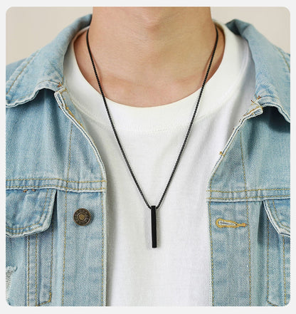 VVS Jewelry 5mm Men's Minimalist Box Pendant Chain