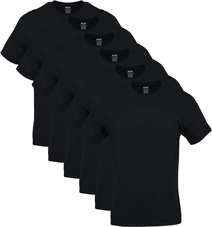 Crew-T-Shirts für Herren, 6er-Pack Essential Cotton Tees