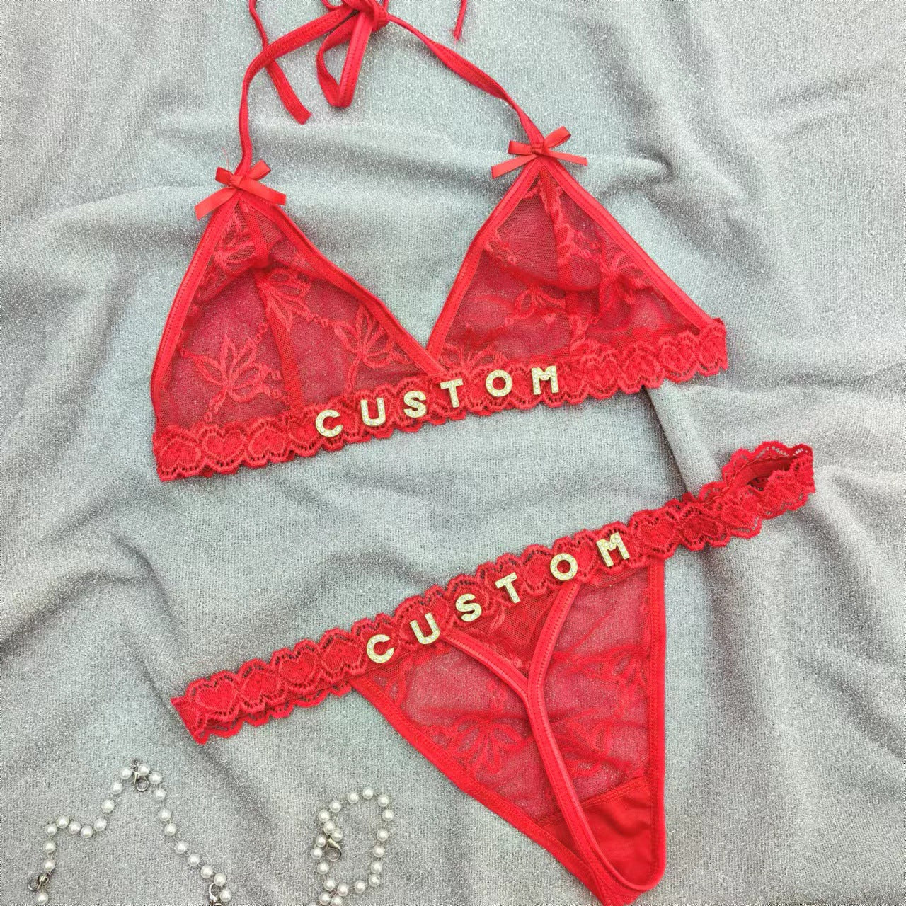 Custom Lace Underwear Sexy Lingerie Set