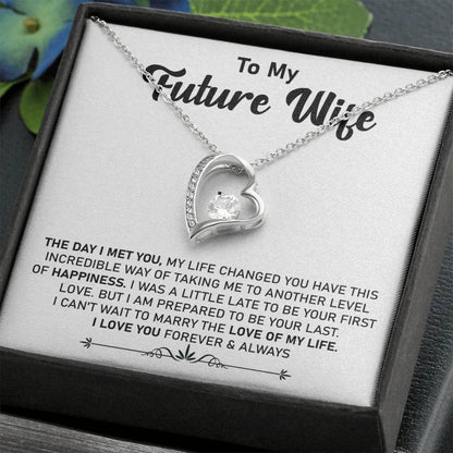 To My Future Wife Message Card Necklace