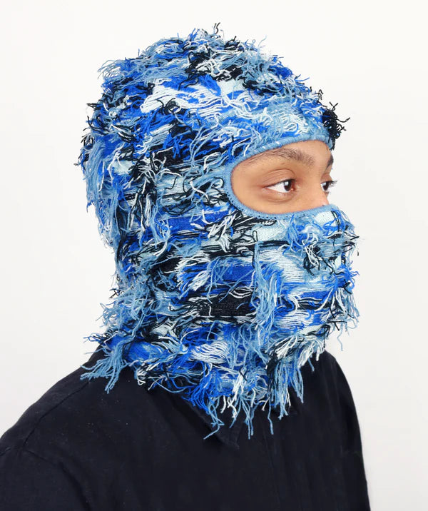 Blue Storm Distressed Balaclava