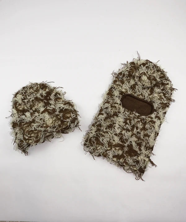 Brown Storm Distressed Balaclava